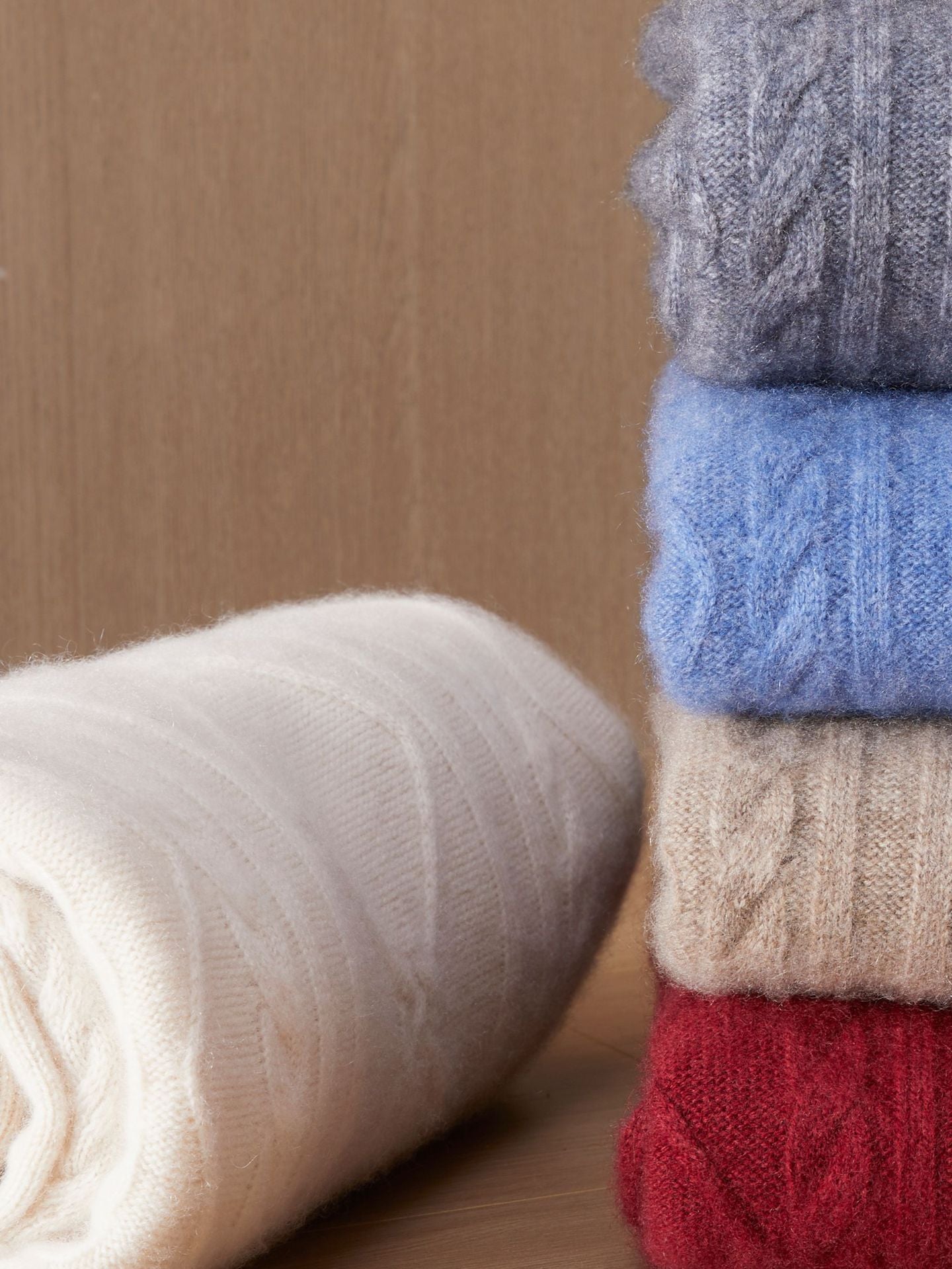 Cashmere Diamond Knit Turtleneck