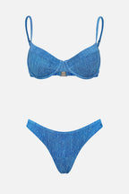 Denim-Effect Bikini