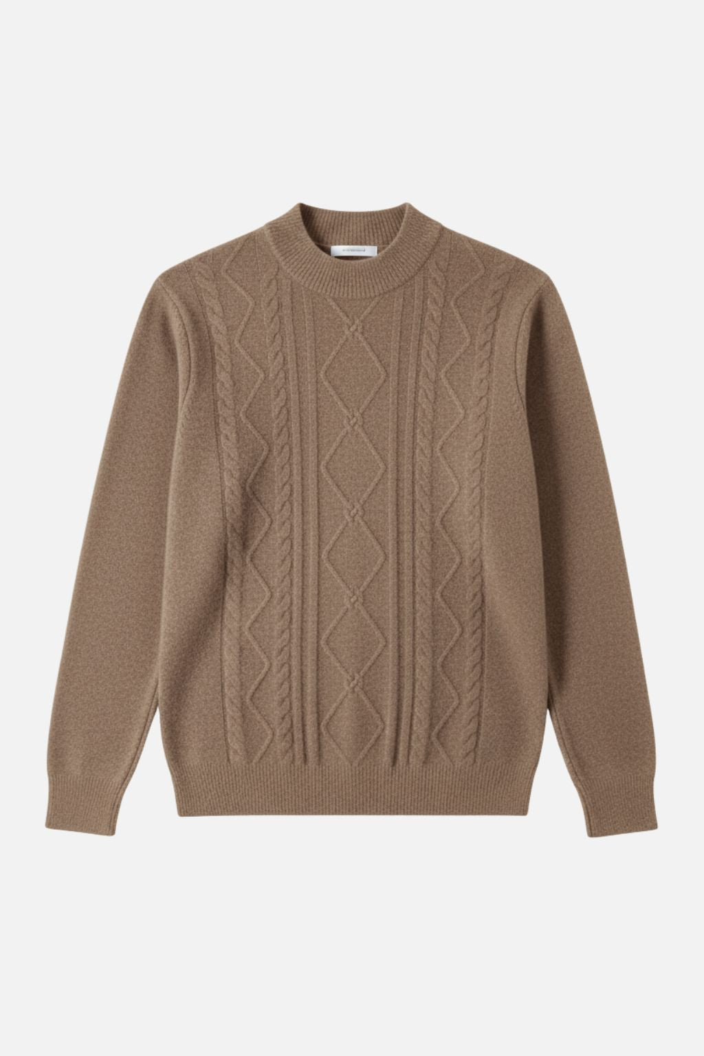 Cashmere Diamond Knit Turtleneck