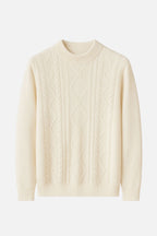 Cashmere Diamond Knit Turtleneck