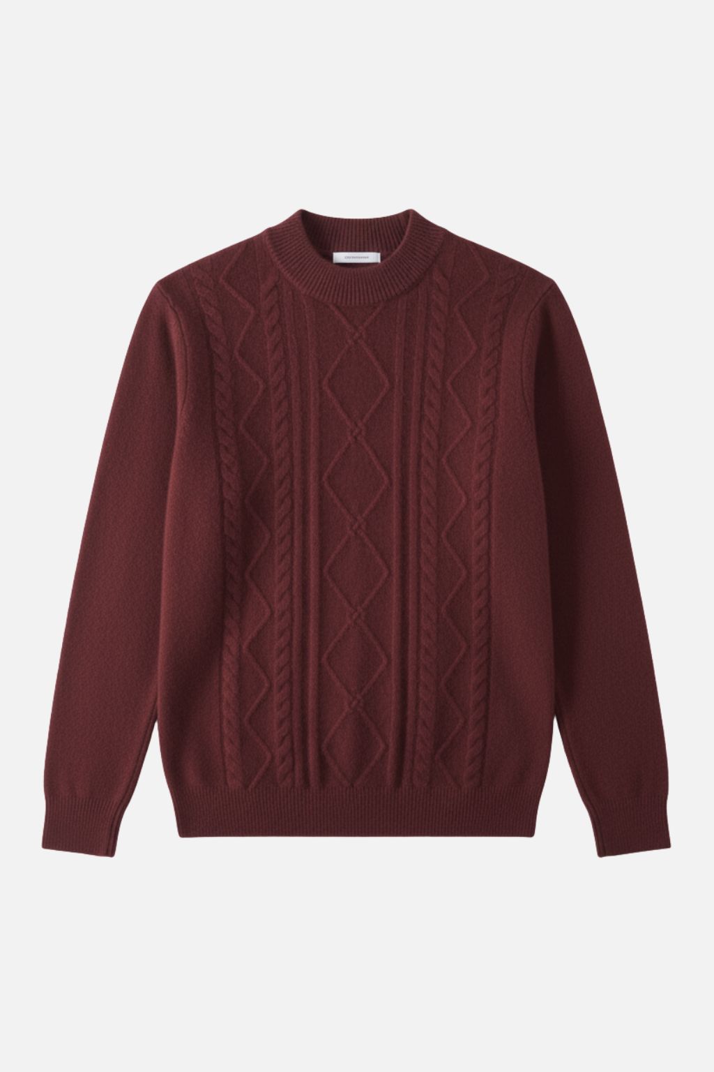 Cashmere Diamond Knit Turtleneck