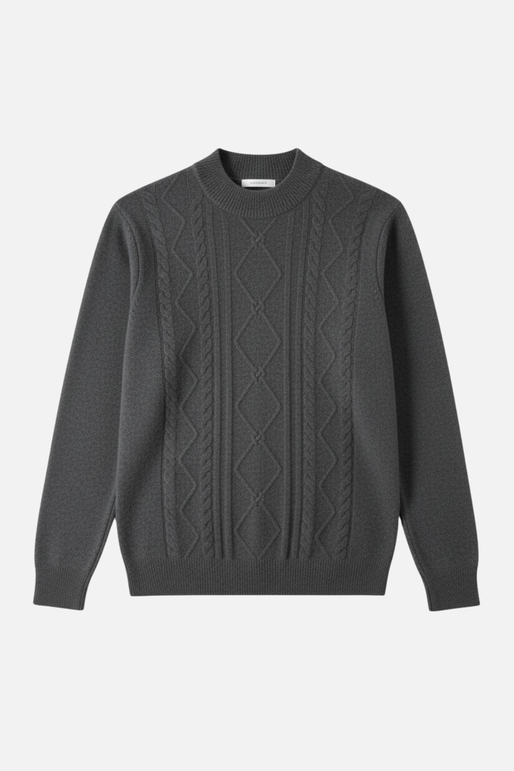 Cashmere Diamond Knit Turtleneck