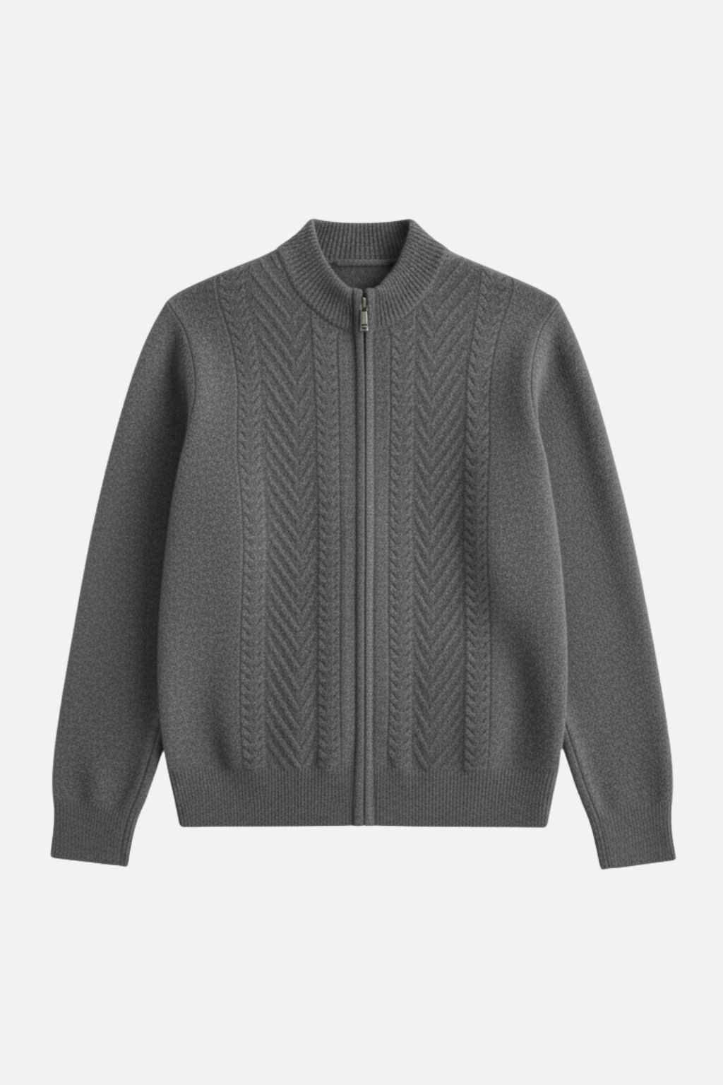 Cashmere Zip Cardigan