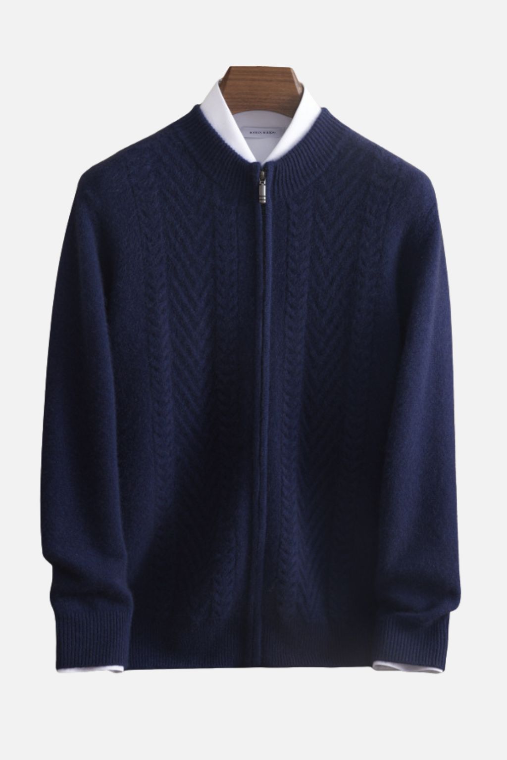 100% Pure Cashmere Zip Cardigan