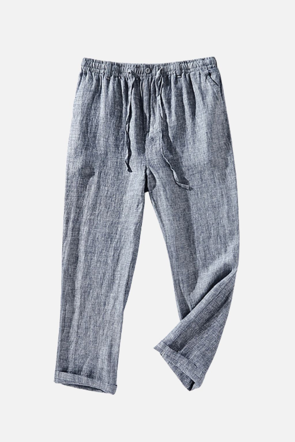Relaxed Linen Drawstring Trousers