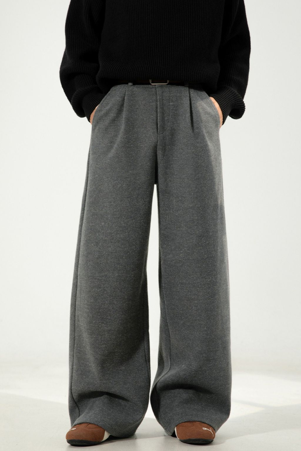 LAB Pleated Wool Trousers