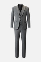 Signature Tailored Dark Gray Three-Piece Suit