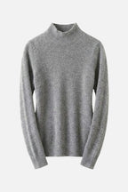 Ribbed Mock-Neck Sweater