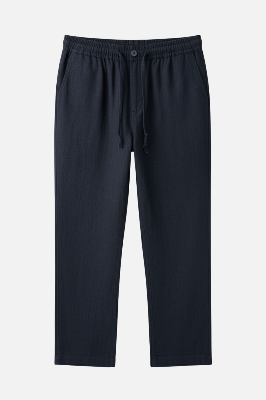 Relaxed Linen Drawstring Trousers