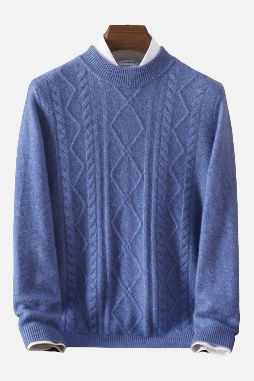 Cashmere Diamond Knit Turtleneck