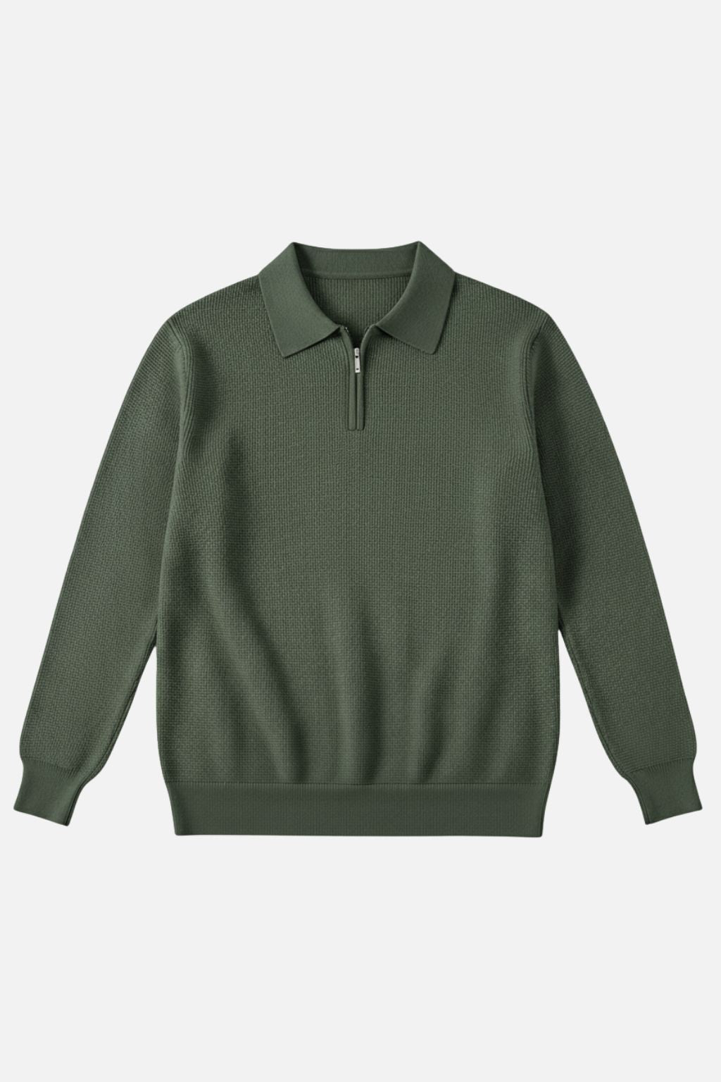 LAB Zip Polo Knit Sweater