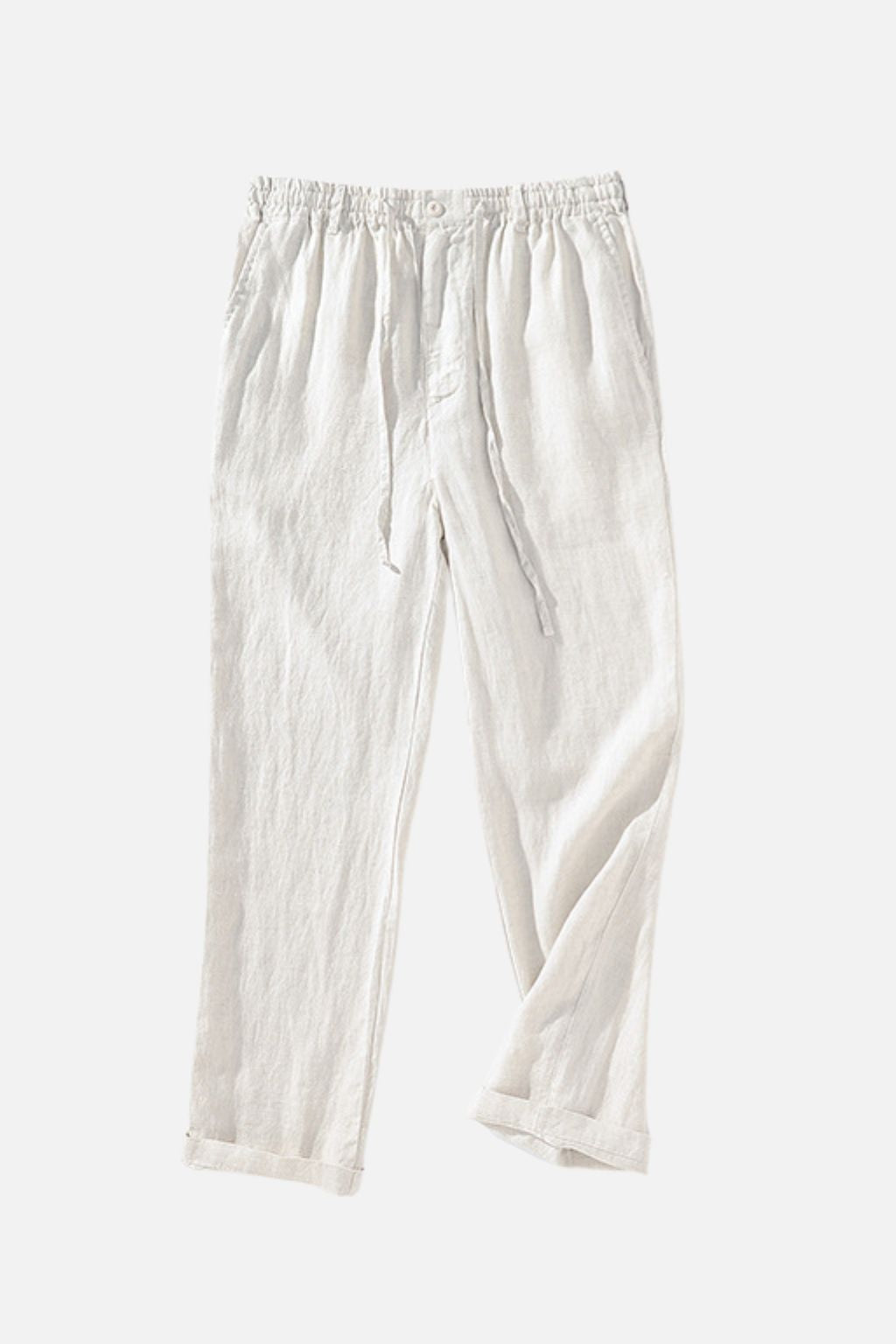 Relaxed Linen Drawstring Trousers