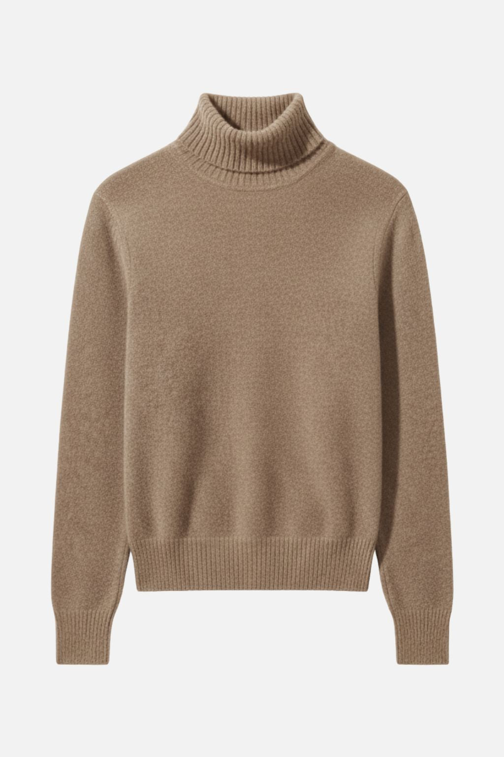Cashmere High Neck Knit Sweater