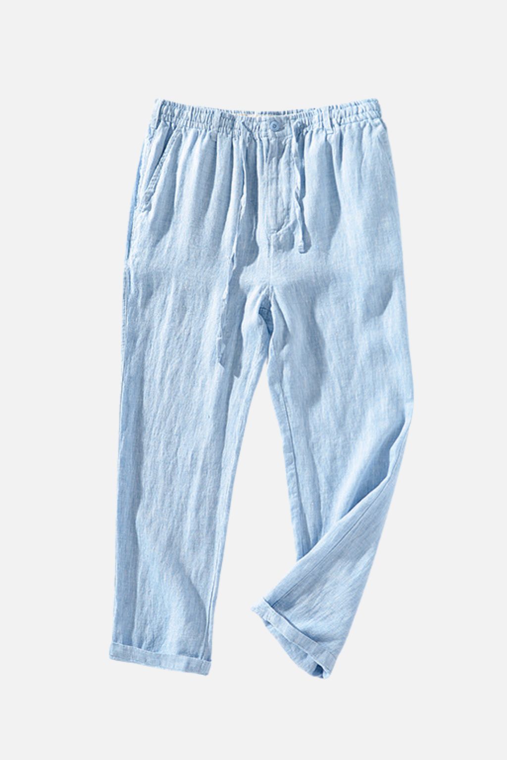 Relaxed Linen Drawstring Trousers