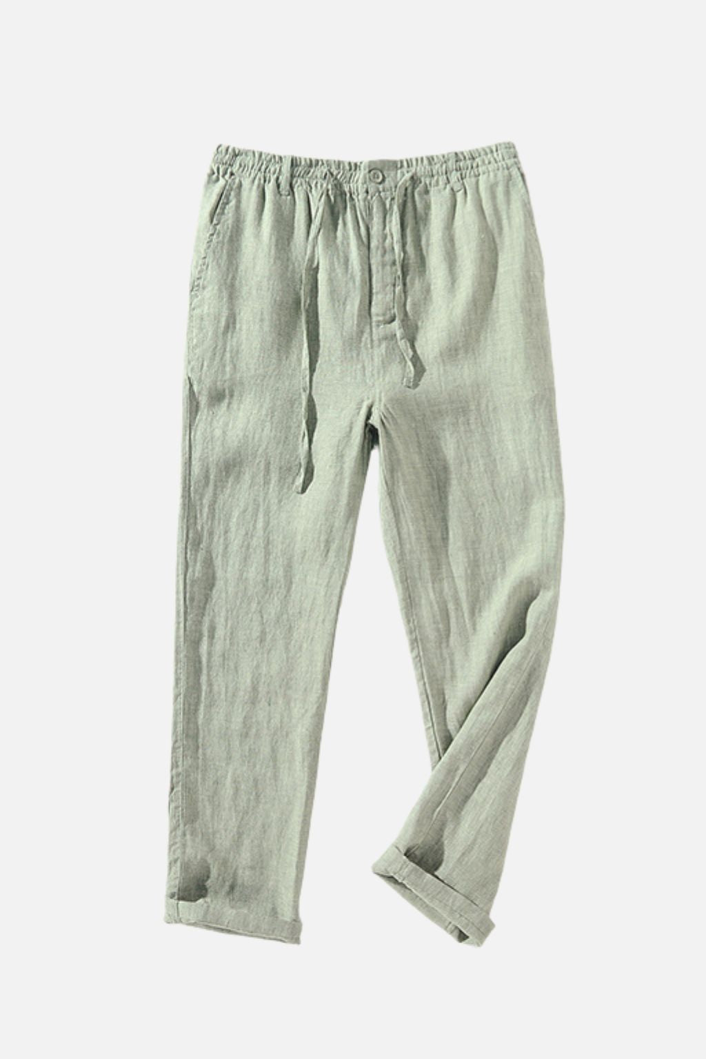 Relaxed Linen Drawstring Trousers