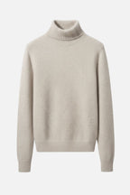 Cashmere High Neck Knit Sweater