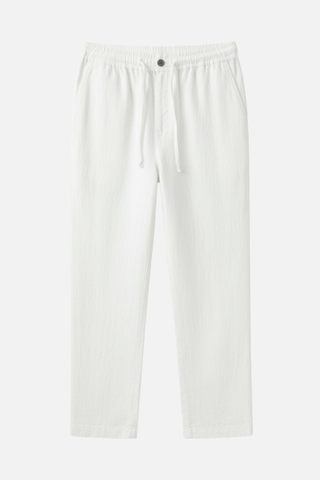Relaxed Linen Drawstring Trousers