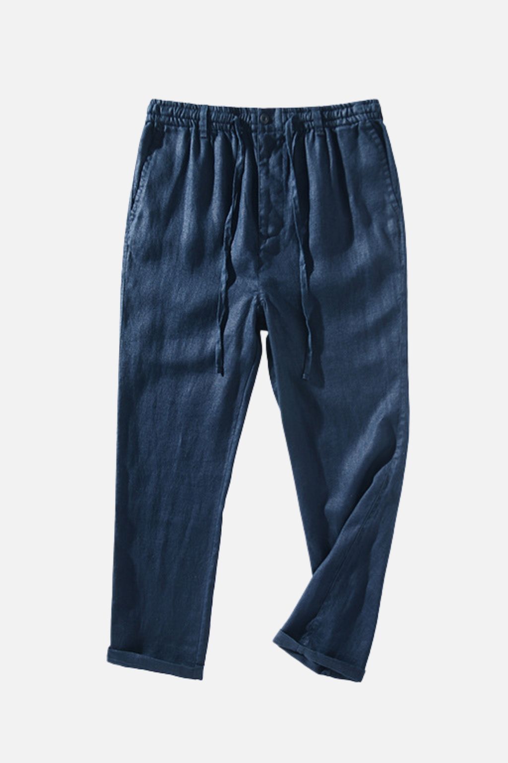 Relaxed Linen Drawstring Trousers