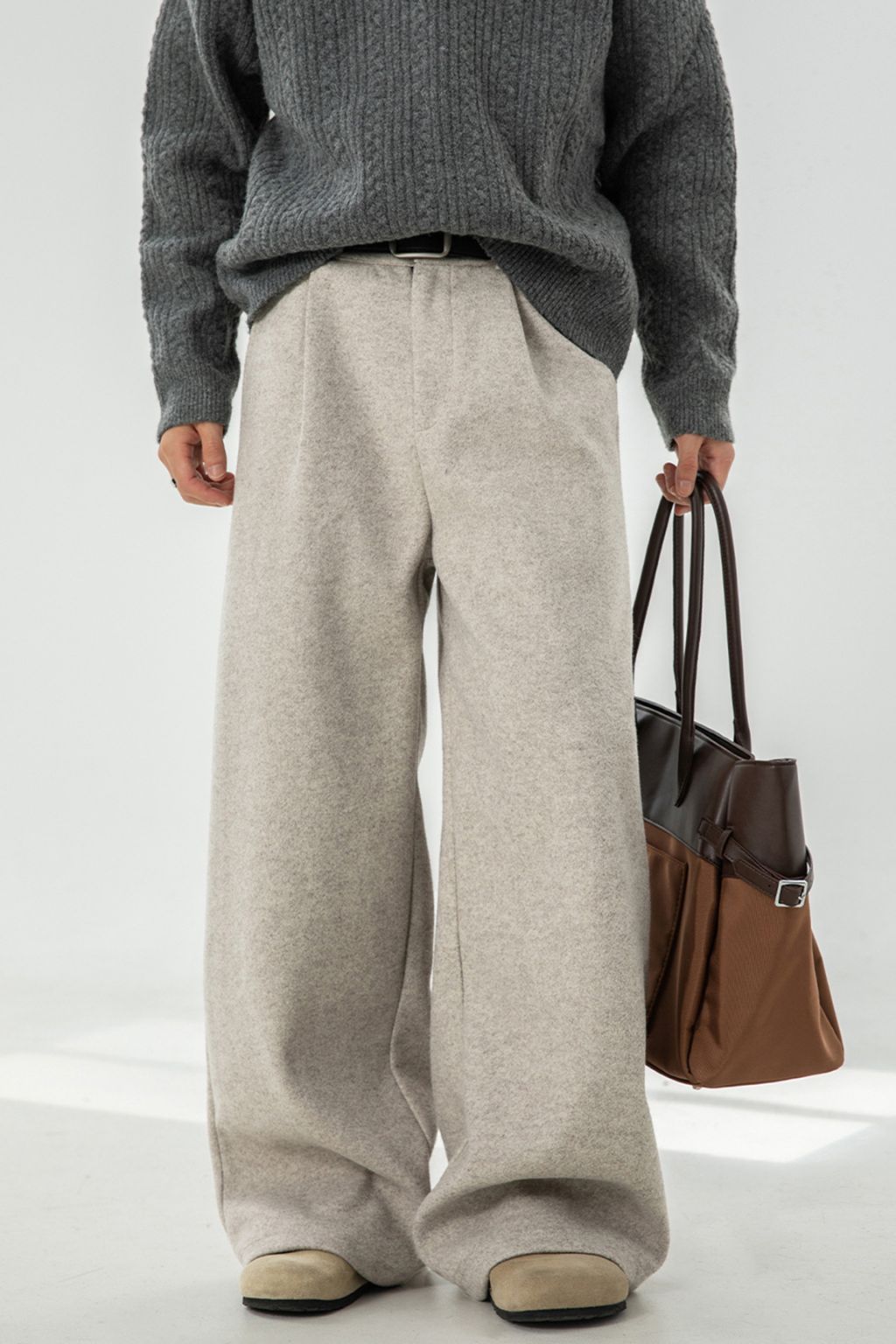 LAB Pleated Wool Trousers