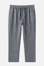 Relaxed Linen Drawstring Trousers