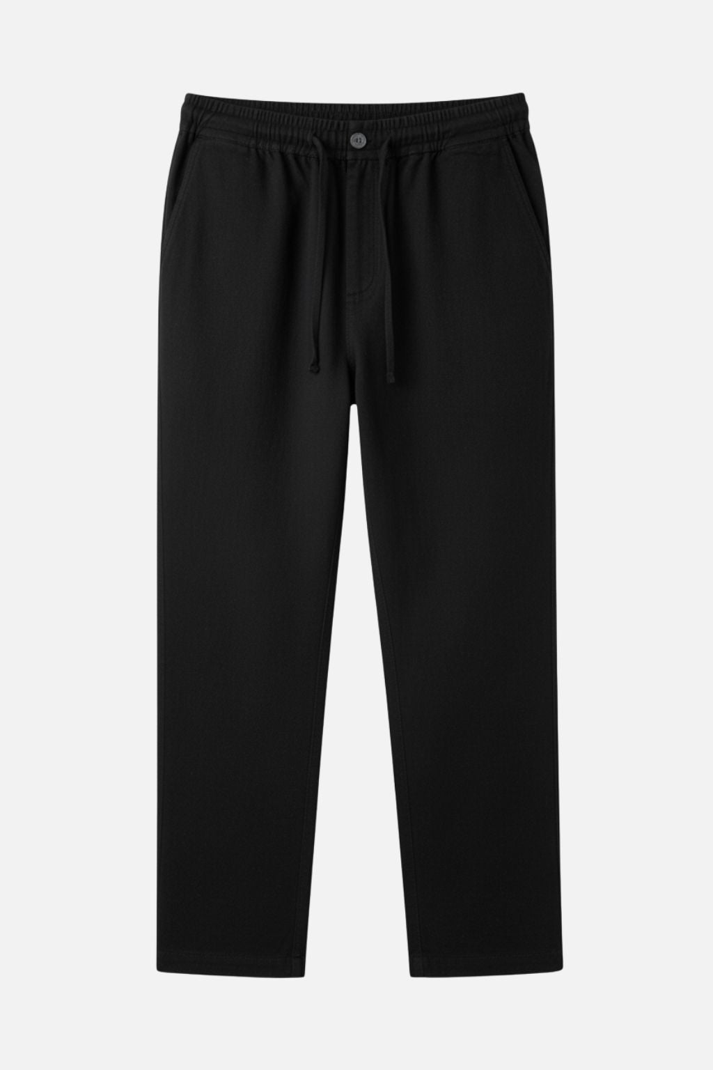 Relaxed Linen Drawstring Trousers