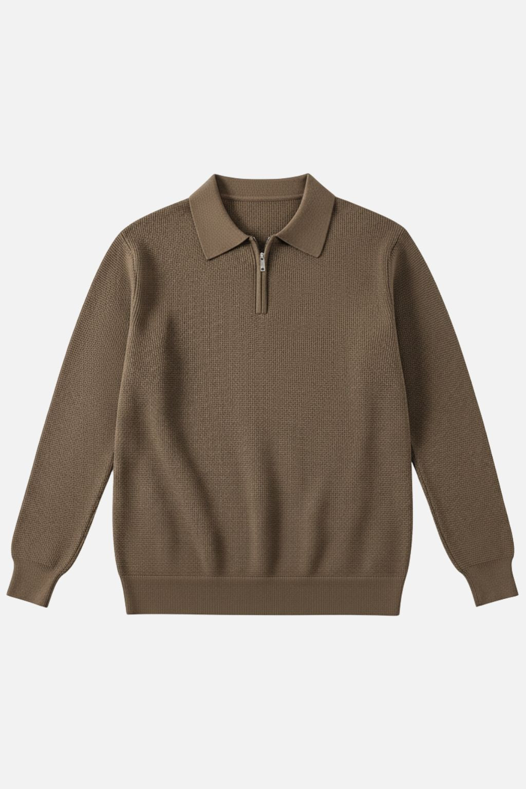 LAB Zip Polo Knit Sweater